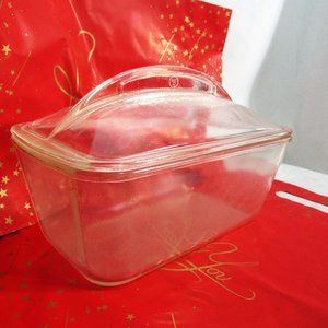 WESTINGHOUSE 1950'S GLASS COVERED 9" LOAF REFRIGERATOR DISH